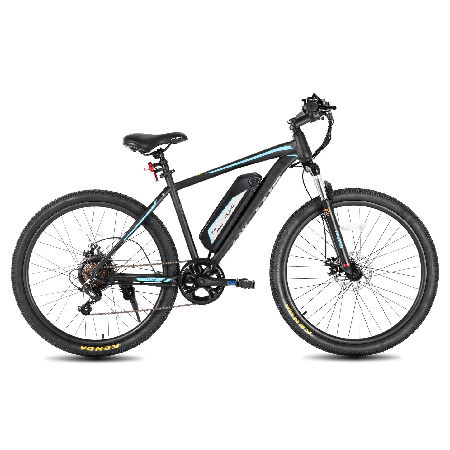 HILAND 26" Electric Mountain Bike for Adults - 500W Motor, 7 Speeds, Removable Battery, 20MPH Ebike