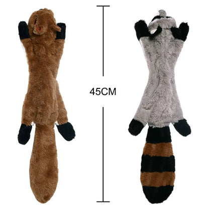 5-Pack Stuffingless Dog Toys – Funny Animal Plush Chew Toys with Squeakers & Crinkle for Dogs