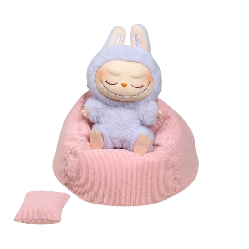 Labubu Mini Sofa for BJD Dolls – Plush Seat Decoration V2, Universal Kids’ Toy & Birthday Gift