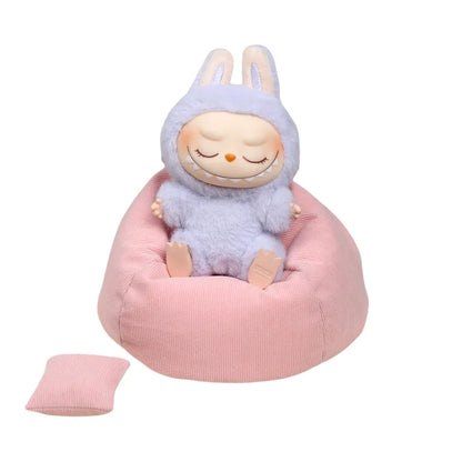 Labubu Mini Sofa for BJD Dolls – Plush Seat Decoration V2, Universal Kids’ Toy & Birthday Gift