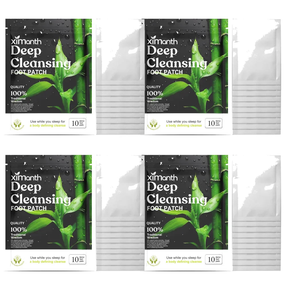10PCS Herbal Detox Foot Patches – Deep Sleep & Stress Relief | Natural Foot Care Stickers for Body Detox & Relaxation