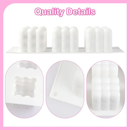 3D Silicone Pastry Mold — French Dessert, Mousse & Cake Baking Pan for Chocolate, Candles, Soap, Fondant, DIY Cake Decoration Tools