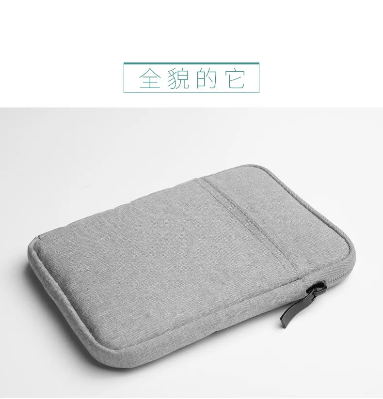 Soft Protective E-Book Sleeve Bag — 6" Case for Kindle Paperwhite 1/2/3/4 & Kobo Clara HD