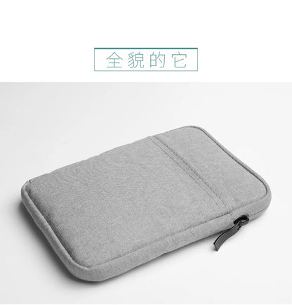 Soft Protective E-Book Sleeve Bag — 6" Case for Kindle Paperwhite 1/2/3/4 & Kobo Clara HD