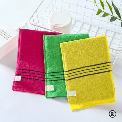 5-Piece Exfoliating Bath Pad Set — Soft Korean & Italian Style Washcloths for Body Scrub, Shower, and Spa Use