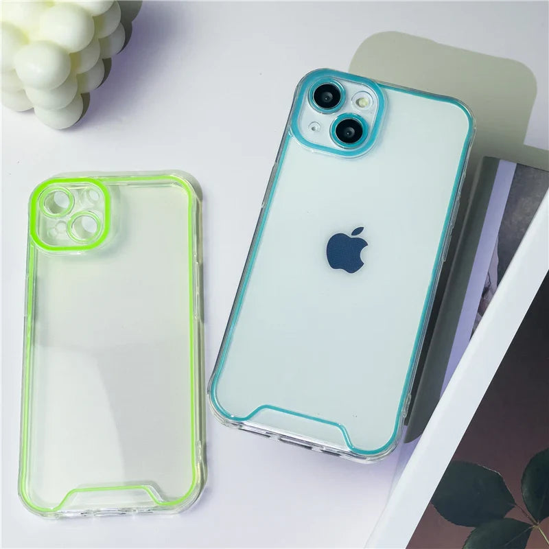 Glowing Silicone Night Light Case for iPhone 14/13/12/11/15 Pro Max - Luminous Soft Cover for Enhanced Visibility