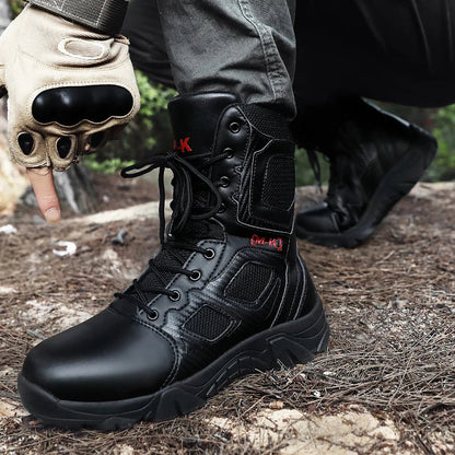 Outdoor Waterproof Safety Shoes – Steel Toe Cap Men's Work Boots, Anti-Smashing, Size 47