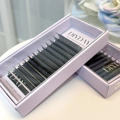 DIYDAY W Shape Eyelash Extensions - 3D-8D Blooming Volume Premade Fan Lashes for Natural Soft Eye Makeup Look