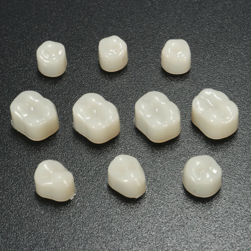 50/100pcs Dental Temporary Crown Resin Veneers – Porcelain Teeth Materials for Anterior & Posterior Teeth Restoration