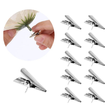 Glitter Artificial Christmas Flowers – 14.5cm Pink, Red & Gold Tree Ornaments for Holiday Home Decor