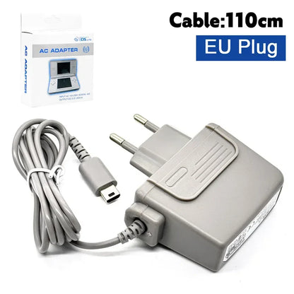 AC 100-240V Travel Charger – EU/US Plug Adapter for Nintendo DS, DS Lite, NDSL