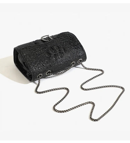 Women's Luxury Crossbody Handbag – Sequined Shoulder Messenger Bag with Chains, Casual Purses & Handbags