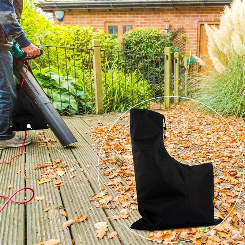 Universal Adjustable Leaf Blower Replacement Bag – Self-Unloading Leaf Collection Vacuum Storage Bag