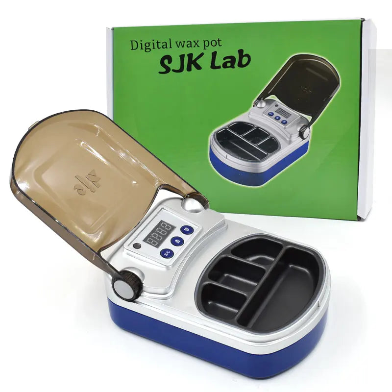 B-Style SJK Dental Wax Heater Pot | 4-Slot Portable Paraffin Melting Lab Equipment
