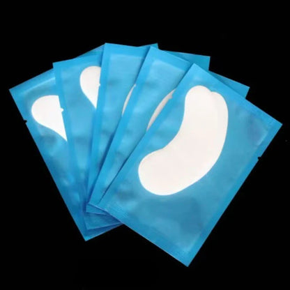 100 Pairs Eyelash Extension Eye Patches — Under-Eyelash Stickers for Lash Extensions and Eyelid Building Supplies