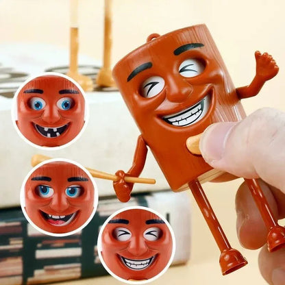 Italian Brainrot Tung Tung Tung Sahur Face-Changing Toy – Creative Button Decompression Figure, Fun Christmas Gift for Kids