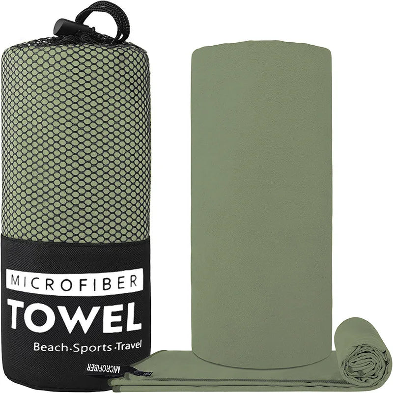 Quick Dry Microfiber Travel Towel – Ultra Absorbent, Super Soft & Compact Sports/Camping Towel for Outdoor Use (1pc)