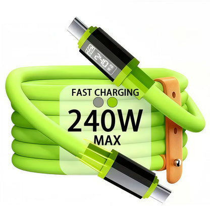 240W Fast Charging USB to Type-C & Type-C to Type-C Cable – 0.3m/1m/2m/3m for Huawei, Xiaomi, Samsung, OPPO, VIVO