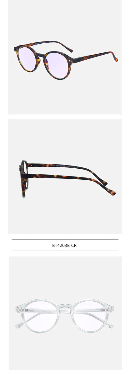 ZENOTTIC 2025 Retro Reading Glasses – Anti-Blue Light Blocking Eyeglasses for Women & Men, Diopter 0 to 4.0