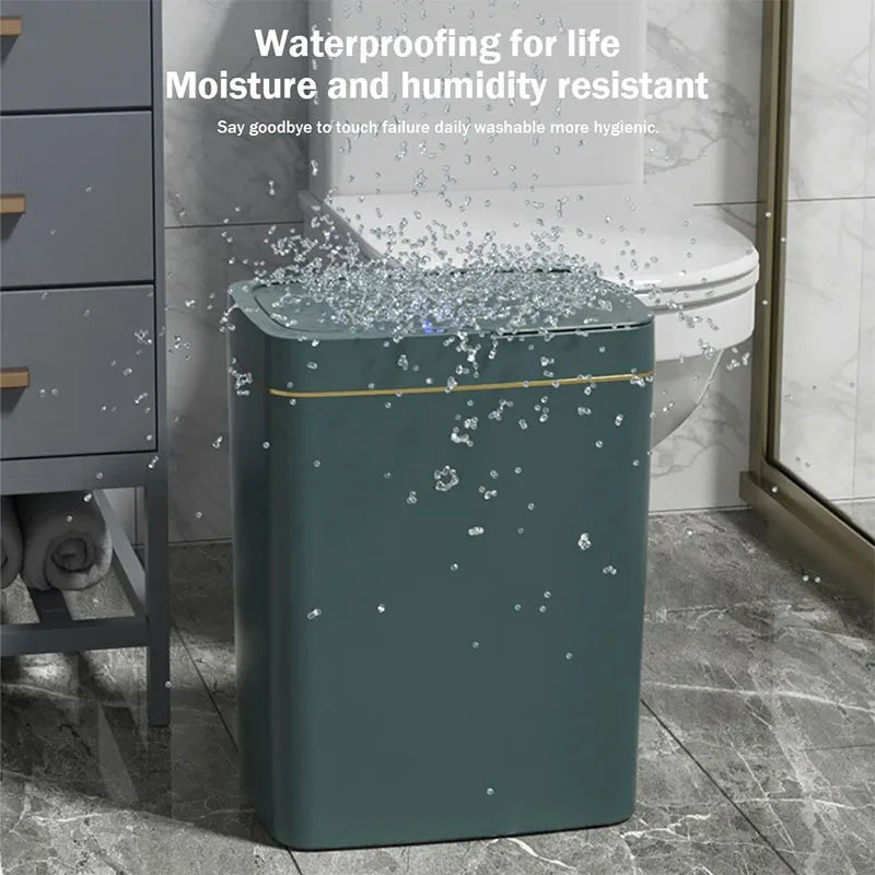 15L Smart Sensor Trash Can - Touchless Automatic Waste Bin for Bathroom, Kitchen & Home