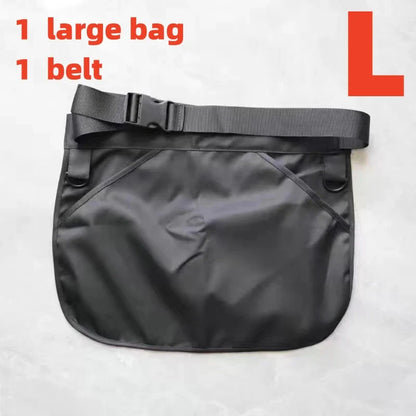 Multifunctional Outdoor Hiking Waist Pack – Large Capacity Canvas Multi-Pocket Mountaineering Apron Bag for Travel & Camping