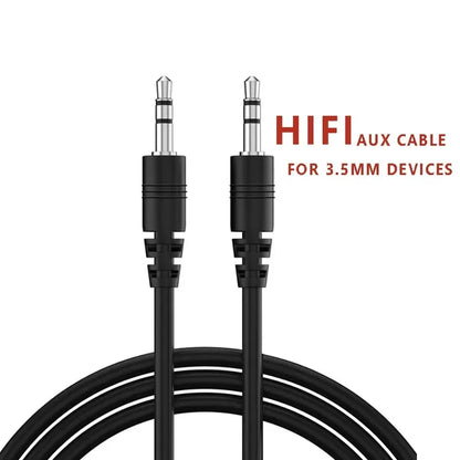 3.5mm Male-to-Male Aux Cable 0.5m — Car Audio Wire for Phone, Headphone, Speaker, Laptop, MP3/4