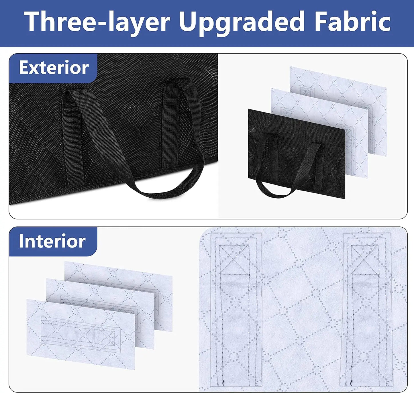 Large Capacity Hat Organizer - Black Non-Woven Cap Holder, Foldable Storage Hanging Bag for Hats and Clothes