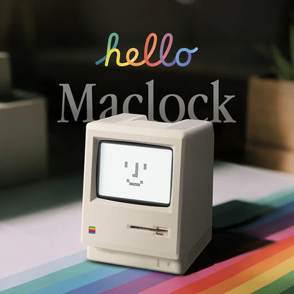 Retro Maclock Alarm Clock – Creative Electronic Desktop Clock with Wake-Up Function for Students