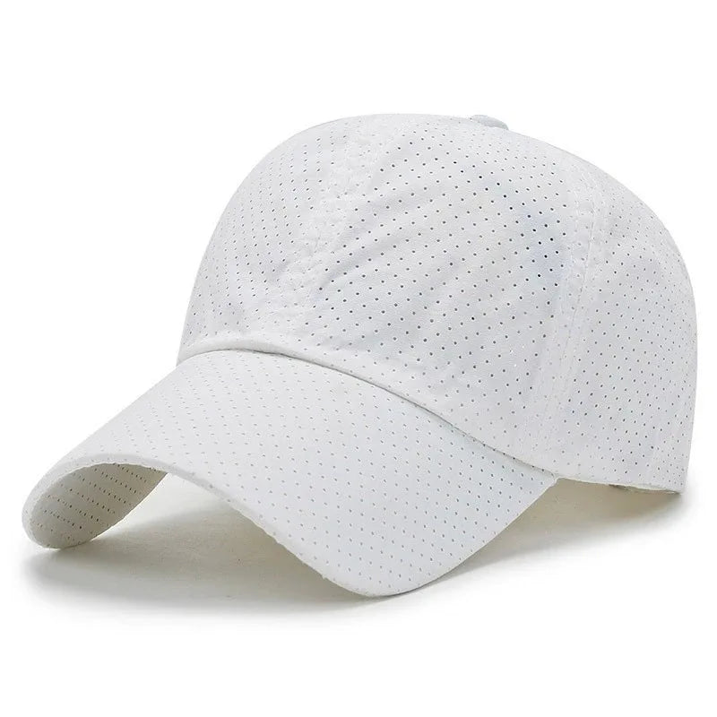 Quick Dry Mesh Sports Cap - Breathable Sun Hat for Running, Golf, Tennis, Jogging & Outdoor Activities