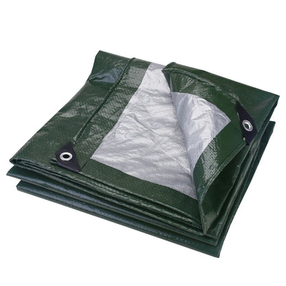 Heavy Duty Waterproof Large Tarpaulin 5x4m / 3x2m – Reinforced Outdoor Rain Cover Multipurpose Tarp for Garden, Backyard, Awning & Canopy Protection