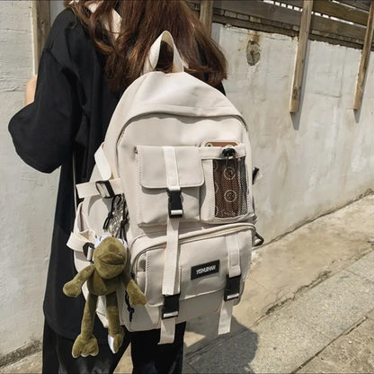 Multifunctional Teen Laptop Backpack – High-Quality Canvas School Bag for Boys & Girls