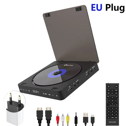 Woopker HD DVD Player – HDMI & AV Connection, USB Input, Headphone Output, LED Touch Screen, 1080P Type-C 5V/2A