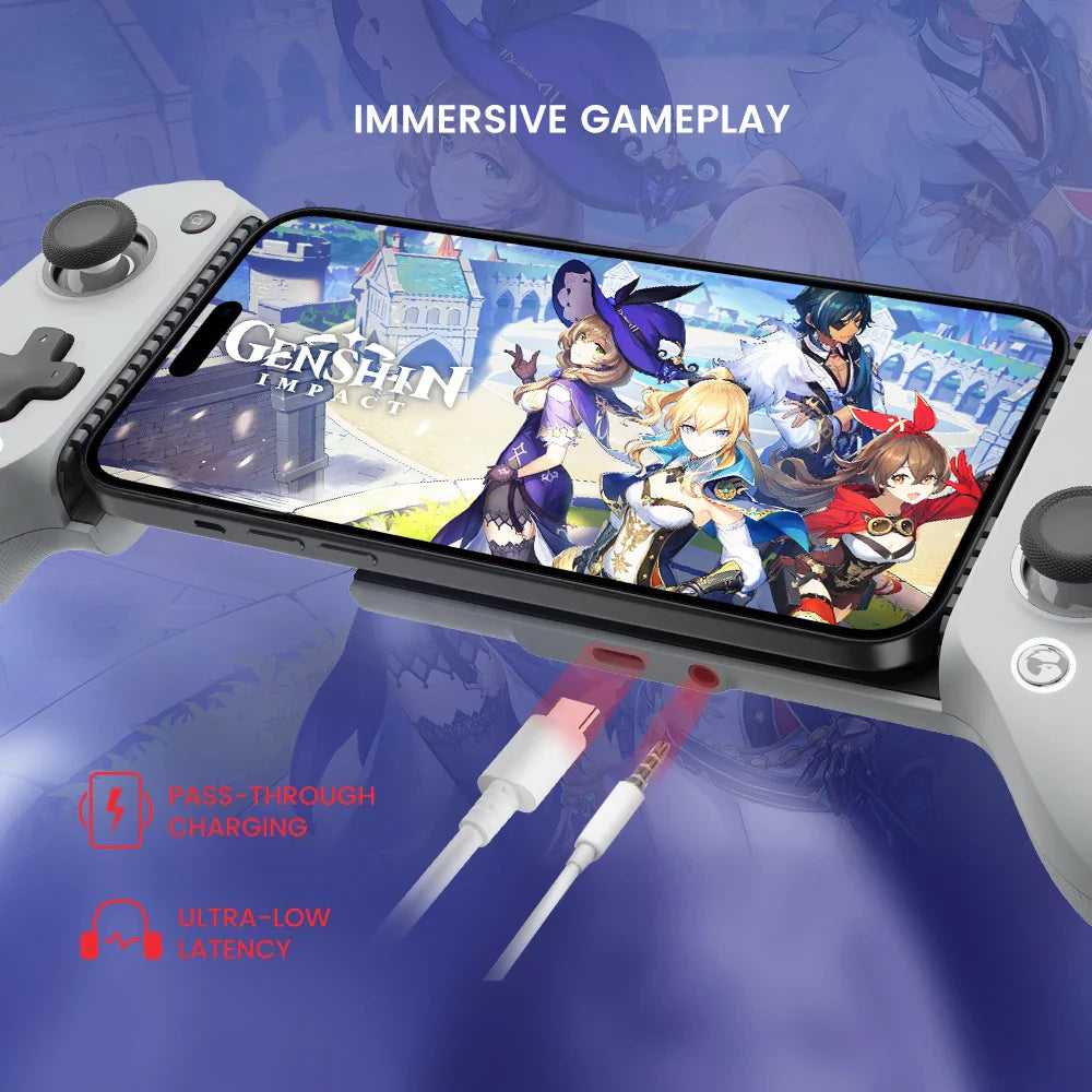 GameSir G8 Galileo Gamepad Controller – Hall Effect Joystick for iPhone 15 & Android Mobile Cloud Gaming