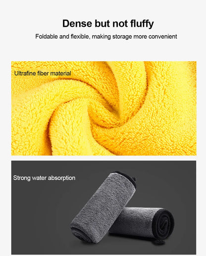 5/10/15/20PC Microfiber Car Cleaning Towels – High Absorption Multipurpose Cloths for Car Wash & Kitchen Cleaning