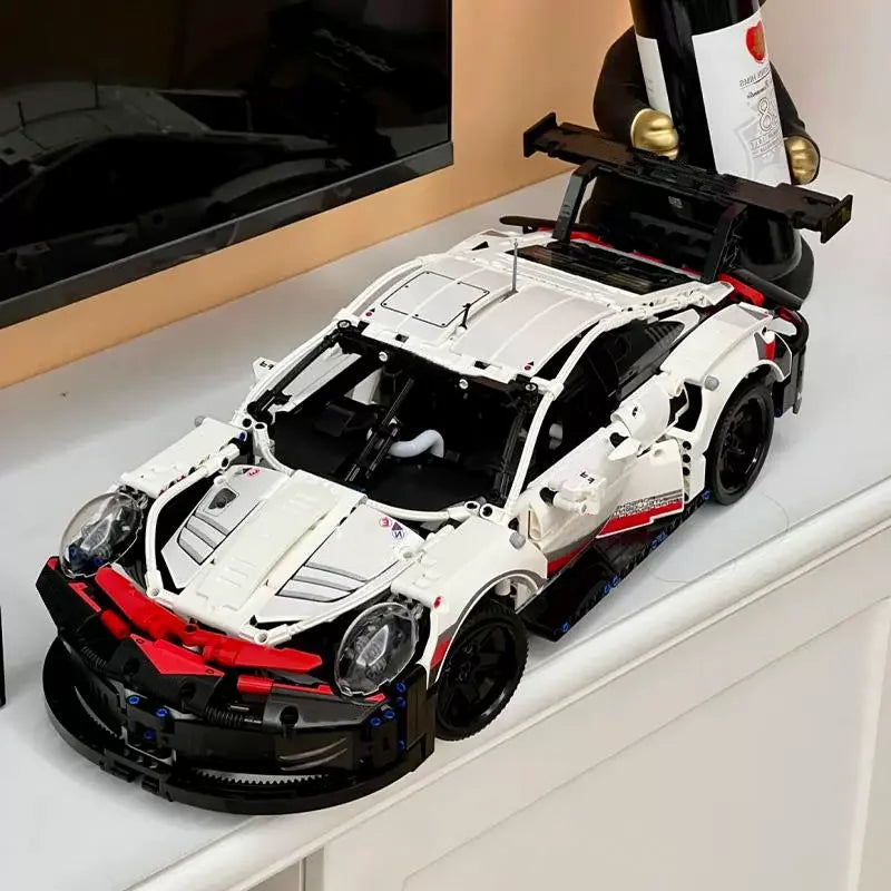 1580PCS RC Car Building Set – 1:10 Technical Racing Car with Motor & LED Lights, Adult Toy Gift
