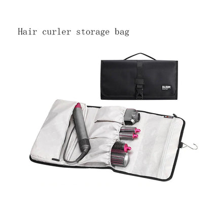 Large Capacity Hair Dryer Case – Dustproof Travel Storage Bag Organizer for Dyson Pre-Styling Dryer & Curling Barrels Pouch