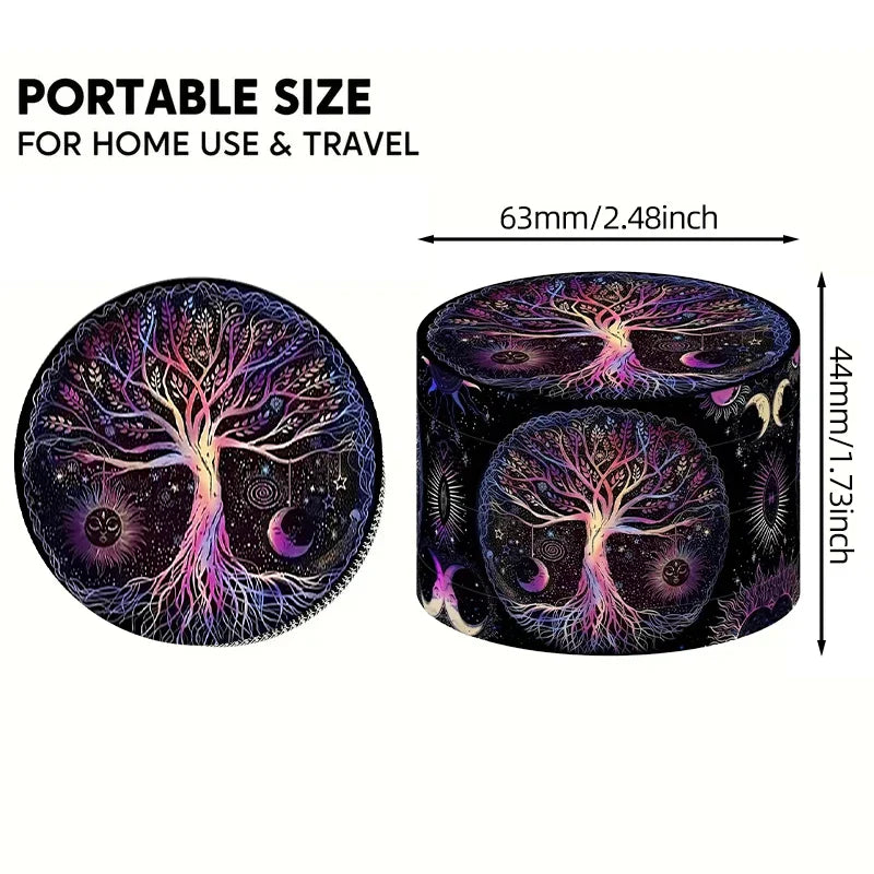 Mini 4-Layer Metal Herb Grinder — 63mm Zinc Alloy Tobacco & Dry Herb Crusher for Smoking Accessories