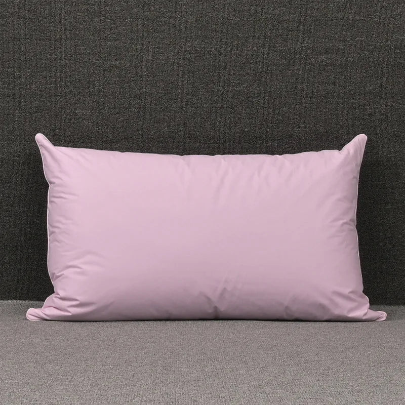 100% White Goose Feather Pillow – Five-Star Hotel Quality, Orthopedic & Memory Support, Single Size for Healthy Sleep
