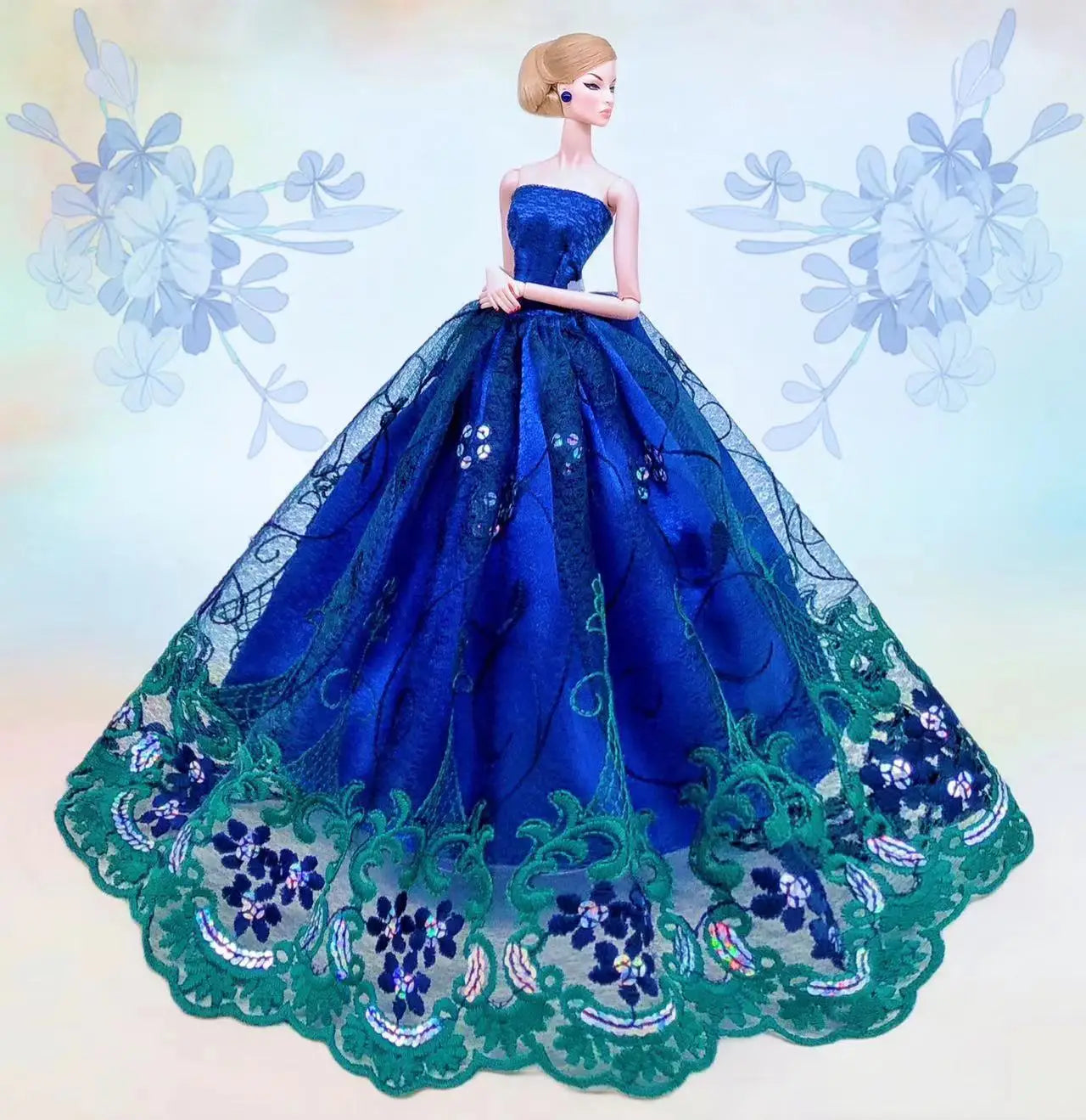 Barbie Doll Wedding Dress – Elegant Outfit for 11.5" & 12" Dolls