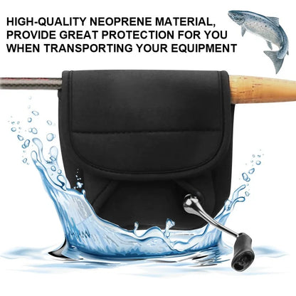 Waterproof Fishing Reel Storage Bag – Lightweight Protective Cover for Spinning & Drop Shot Reels (S/M/L Sizes)
