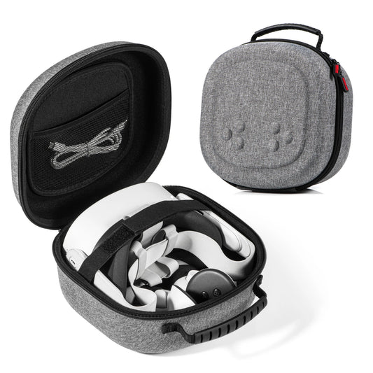 Hard Carrying Case for Oculus Quest 3S/Quest 3/Quest 2 — VR Headset & Controller Accessories Storage