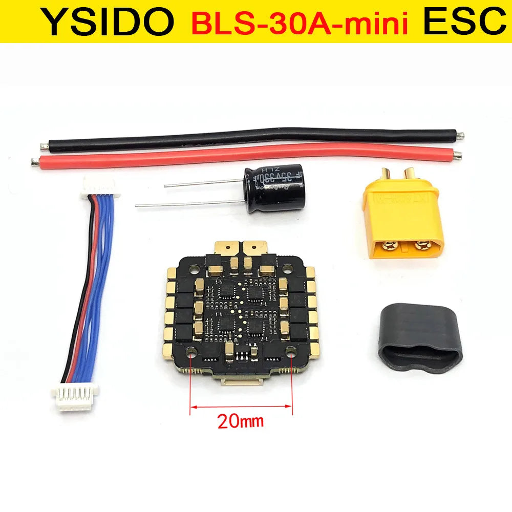 F4V3S F4 V3 V3S PLUS FC Stack with OSD & Barometer – 30A 45A 60A ESC for FPV Racing Drones