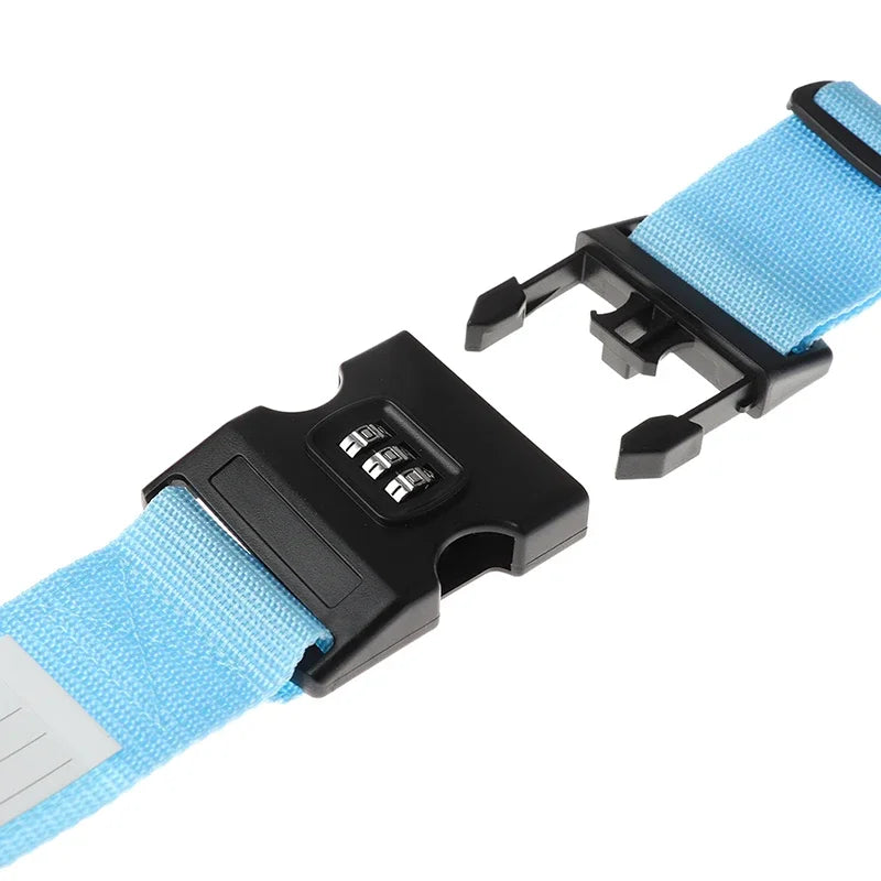 Adjustable Anti-Theft Luggage Strap — Password Lock Baggage Belt for Suitcase & Travel Bags