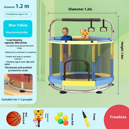 Indoor Trampoline for Kids – Home Use Jumping Bed for Children Aged 3-10