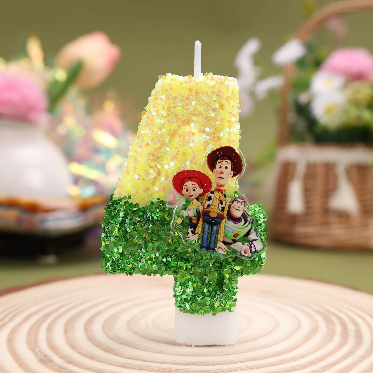 Toy Story Cartoon Number Candles 0-9 - Cute Kids Birthday Cake & Party Decoration Supplies