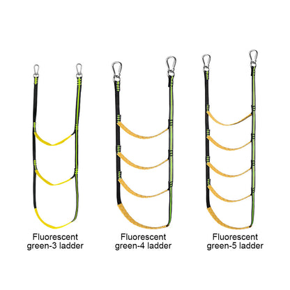 Portable Boat Ladder – Reusable Nylon Rope Ladder for Auxiliary Boarding, 3/4/5 Steps
