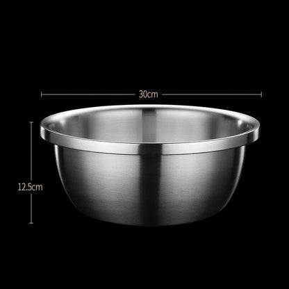 Stainless Steel Drain Basket Colander – Round Rice Cleaning Sieve & Fruit Vegetable Washing Strainer for Kitchen Use