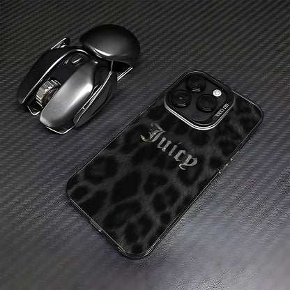 Juicy Couture Style iPhone Case - Matte Anti-Fall Protective Cover for iPhone 11–17