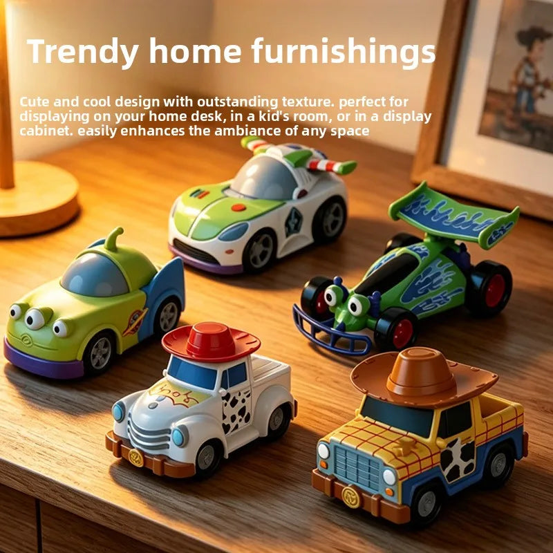 Toy Story Buzz Lightyear & Woody Figures - Kids Collectible Desktop Toy & Gift