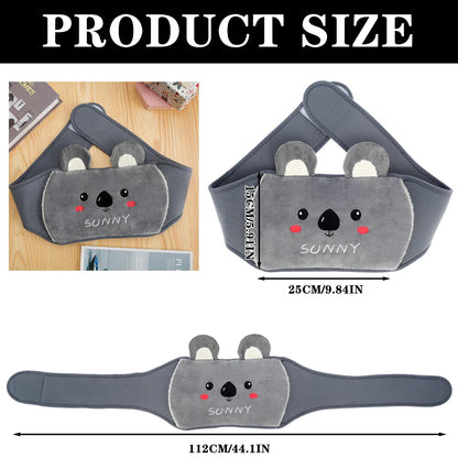 1-Liter Hot Water Bag with Plush Waist Cover - Portable and Cute Cartoon Hot Water Bottle Wrap